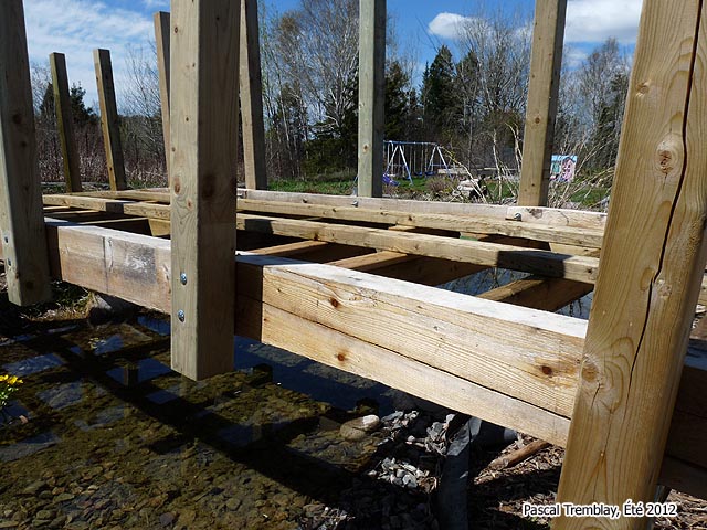 Ides de Bricolage au Jardin - Pont pour ruisseau en arc en bois - Les gardes-corps