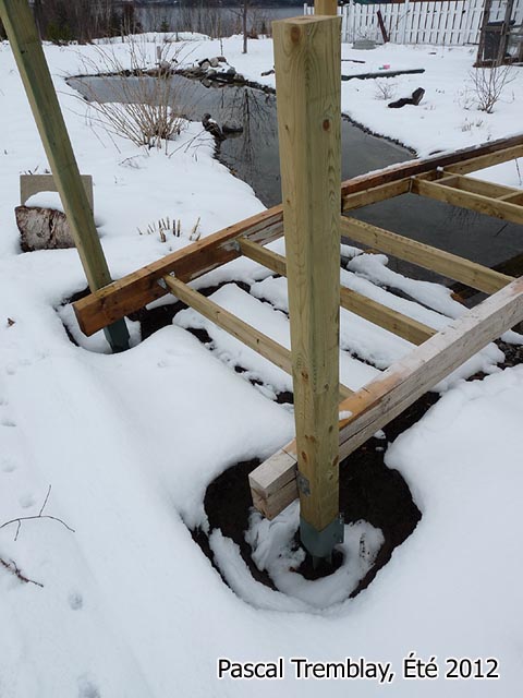 Structure du tablier de Pont pour tang en arc en bois - Construire un tablier de Pont