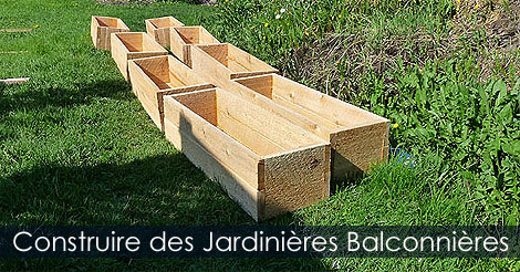 Comment fabriquer des jardinières ou balconnières ou bacs en bois pour les fleurs - Construction de boîtes à fleurs en bois