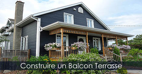 Construire une Terrasse - Balcon Terrasse couvert avec terrasse surélevée et abri