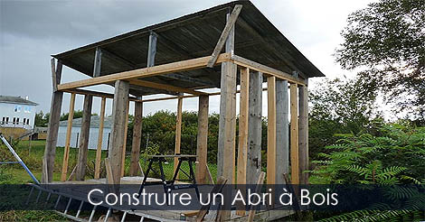 Construire un abri bûches - Construction d'un abri à bois