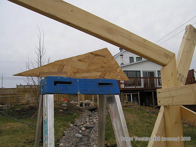 Charpente / structure d'une Serre en bois / Greenhouse Frame setup