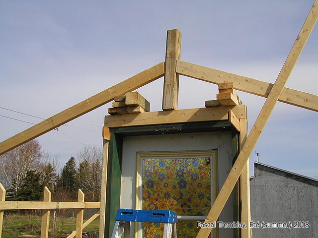 Construire une serre - Porte de serre - Installation d'une porte de serre