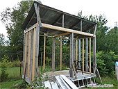 Abri à bois de Chauffage - Étapes de constructions d'un abri à bois
