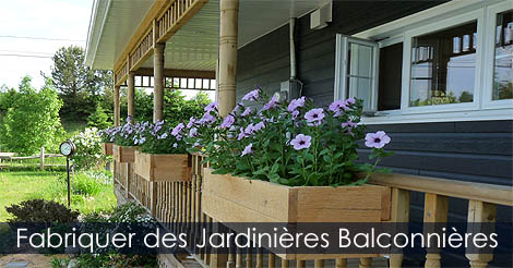 Comment fabriquer des Jardinières ou Balconnières en bois - Plan photos de construction de contenants pour fleurs